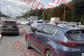 Автомобиль ГИБДД стал участником ДТП на Московской Кольцевой