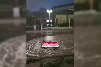 В Бурятии затопило федеральную трассу из-за сильного ливня