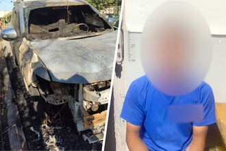 Поджог в Евпатории: Пьяный молодой человек уничтожил иномарку, грозит тюрьма