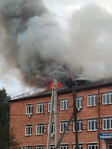 Кемеровский Бачатский: В учебном центре возник пожар
