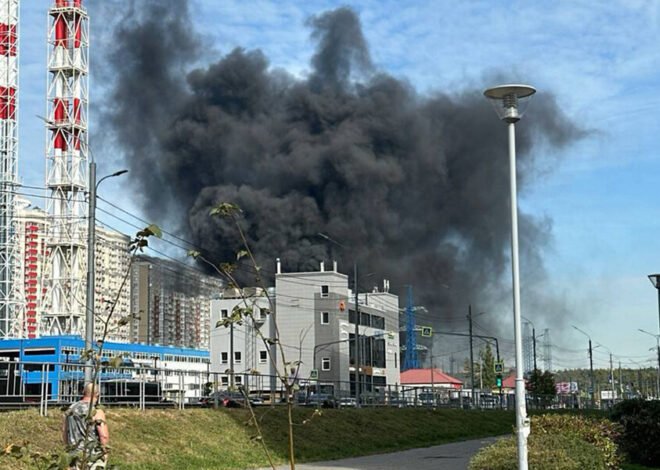 Небольшой пожар в Строящемся Объекте в Красногорске